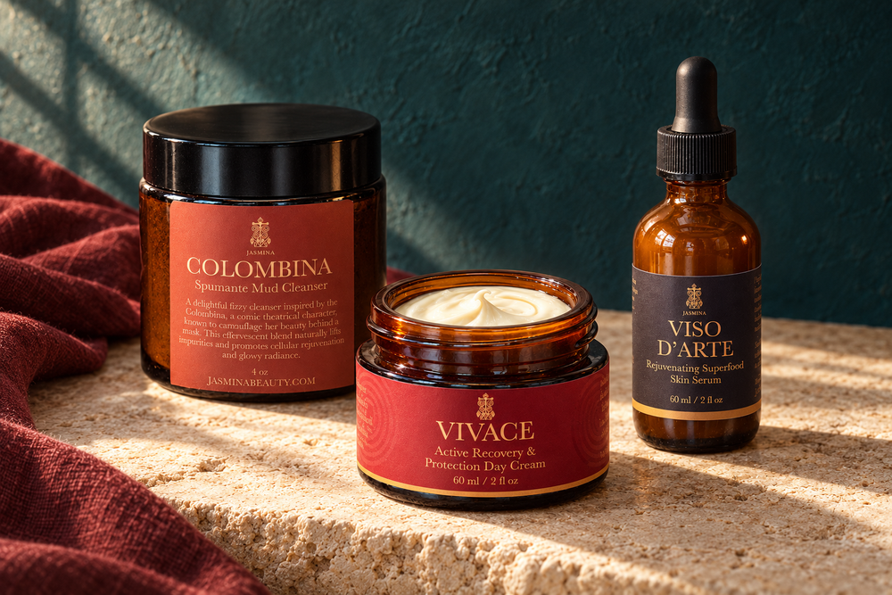 Three thoughtfully composed Jasmina skincare rituals